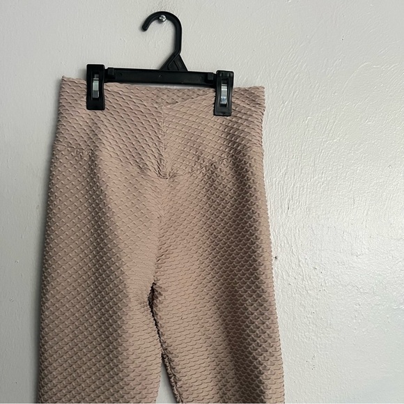 Booty by Brabants Brown Leggings Sleek Form-Fitting Croco Size Small-Large - Picture 4 of 12